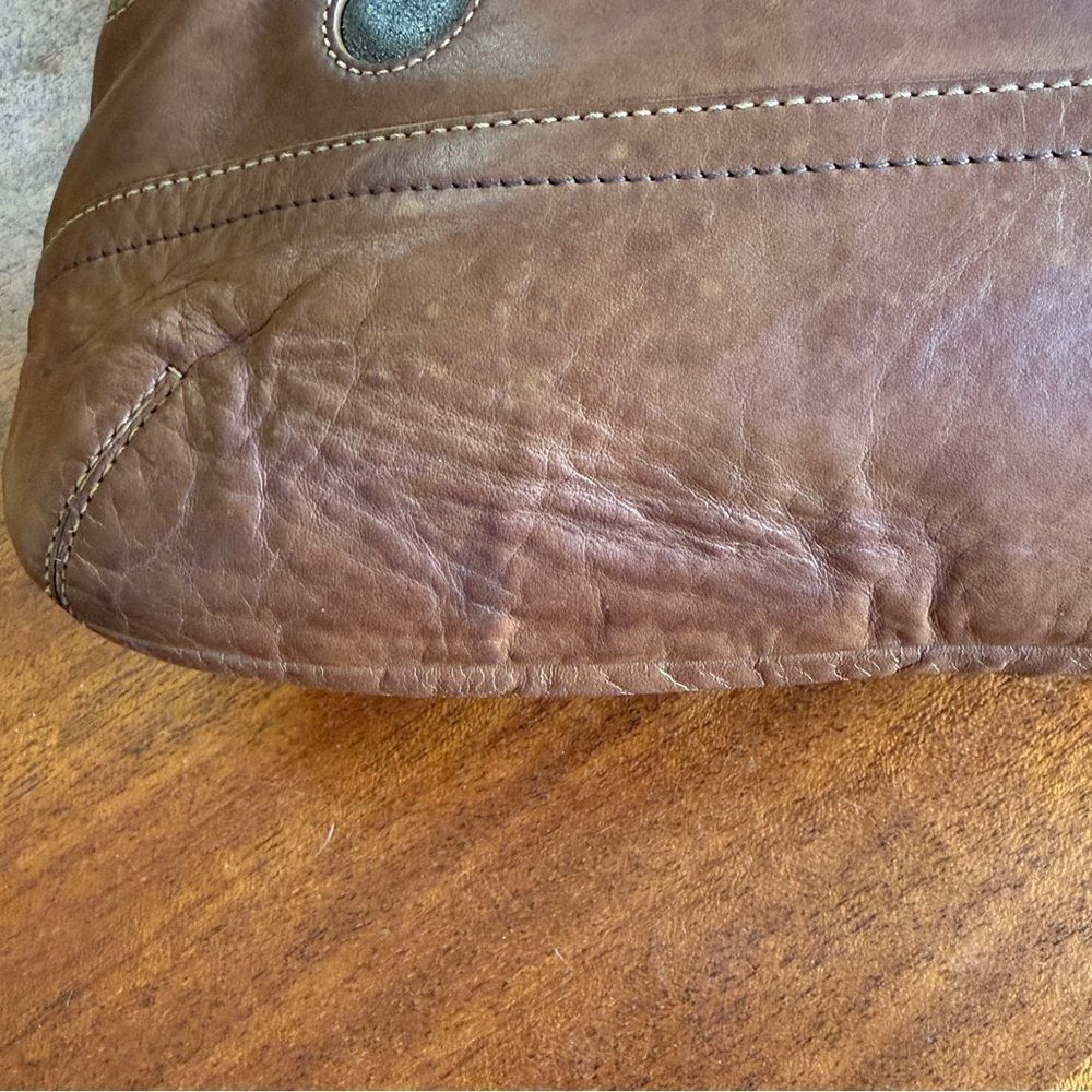 Vintage Rare Coach Leather Polka Dot Patchwork Shoulder Bag Silver Hardware - Picture 3 of 15